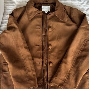 H&M faux suede jacket